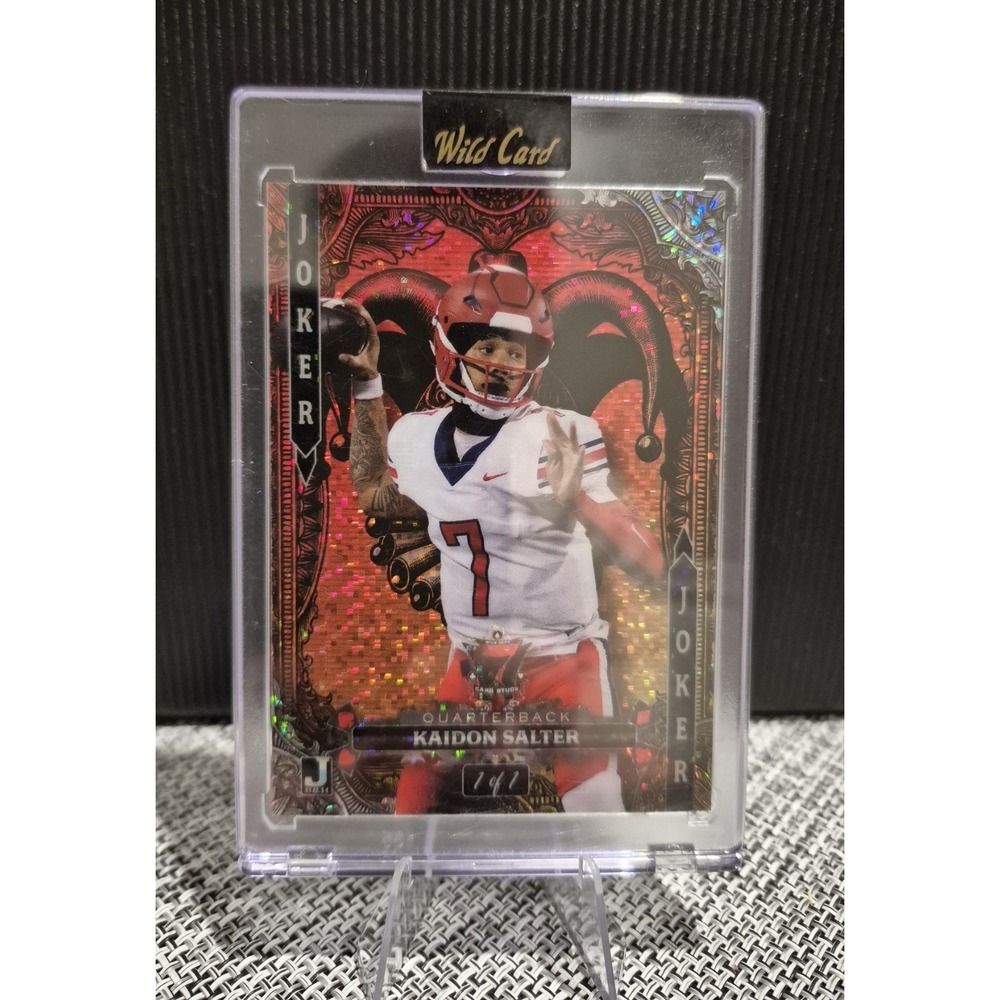 2024 Wild Card 7 Card Studs Kaidon Salter #7JW-KS Joker Sparkle 1/1 CU Buffaloes